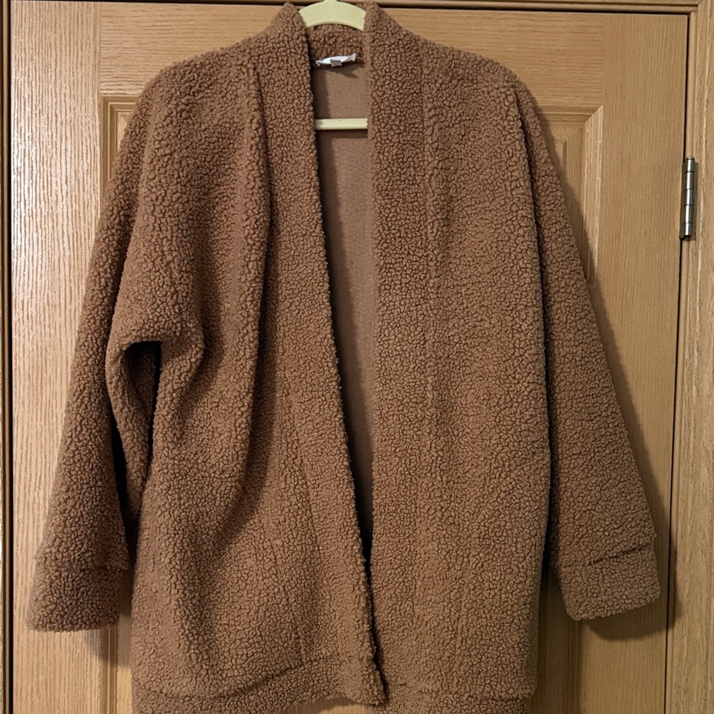 Warm Tan Teddy Jacket for Women